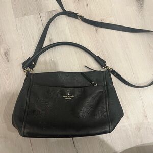 Kate Spade Black Pebbled Leather Shoulder Bag